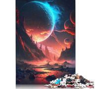 1000 Rompecabezas Cuadrados creativos de fantasía y euforia Estelar para Adultos, Rompecabezas de Madera, Juegos de desafío únicos, 1000 Piezas (75 x 50 cm)