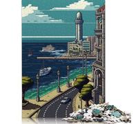 1000 Rompecabezas de Alexandria Pixel Art para Adultos, Adolescentes y Rompecabezas de Madera, Juegos Familiares, 38 x 26 cm (1000 Piezas)