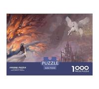 1000 Rompecabezas de Unicornios espaciales para Adultos, Adolescentes y Rompecabezas de Madera, Juegos Familiares, 1000 Piezas (75 x 50 cm)