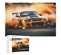 1000 sierras de calar para adolescentes, efecto de humo de coche, 1 rompecabezas para adultos, decoración de pared, corte de precisión, gran regalo para juegos, 1000 piezas