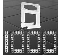 1000 sistemas de nivelación de azulejos, 4 mm, herramienta para azulejos, accesorios para colocación de baldosas, lengüetas para azulejos autoadhesivos, espaciadores, cuñas de azulejos, sistema de