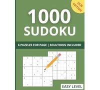 1000 Sudoku Easy Level: Sudoku Book for Adults & Seniors, Perfect for Beginners | 8.5x11 inches, 6 Puzzles per Page | Relax & Train Your Brain - New 2026 Edition| Full Solutions Included