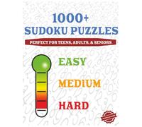 1000+ SUDOKU PUZZLES: Easy to hard puzzles for adults