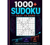1000+ Sudoku Puzzles for Adults: Easy to Hard Sudoku with solutions and Helpful Hints | Puzzle Book with 336 Easy, 336 Medium, and 336 Hard Sudoku Puzzles