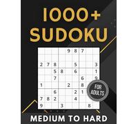 1000+ Sudoku Puzzles for Adults: Medium to Hard: (Activity Books for Adults)