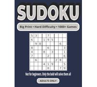 1000+ Sudoku Puzzles for Adults & Seniors - Hard Difficulty Blue Edition: Big Print Sudoku Puzzle Book Featuring Over 1000 Hard Puzzles to Sharpen ... 1000+ Sudoku Puzzles for Adults & Seniors)