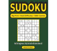 1000+ Sudoku Puzzles for Adults & Seniors - Hard Levels Only: Challenging Logic Game Book With Over 1000 Hard Sudoku Puzzles to Sharpen Focus, Boost ... 1000+ Sudoku Puzzles for Adults & Seniors)