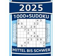 1000+ Sudoku Rätsel für Erwachsene: Mittel bis Schwer Sudoku Block mit Lösungen und Hinweisen als Hilfe | Rätsel Buch mit 504 Mittelschwere und 504 schwere Sudoku-Rätsel (Cerebro)