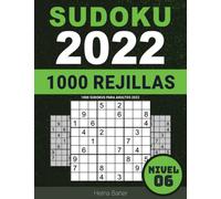 1000 Sudokus para Adultos 2022: Nivel 06 - Sudoku para Abuelos y Abuelas Nivel Medio Con Soluciones - Letra Grande