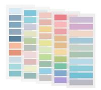 1000 Tiras Adhesivas, 5 Estilos, Notas Adhesivas Pequeñas, Marcadores de Índice, Colores Pastel, para Oficina, Escuela, Marcador de Páginas (Multicolor)