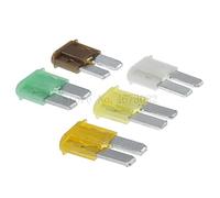 1000 Uds 5A 7. 10A 20A 25A 30A AMP Micro 2 fusible de pierna larga 9mm x 15,5mm Mini M2 inserto pie largo for automóvil(20A)
