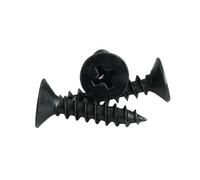 1000 Uds M1.2 1,4 Tornillos AutorRoscantes negros Cabeza Plana Avellanada electrónica pequeña miniatura Tornillo electrónico, M1.2, 8mm