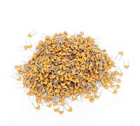 1000 unidades de capacitor cerámico monolítico 1000 pF, paso de terminales de 5,08 mm, CC 50 V, 10%, capacitor en línea para acoplamiento de resonancia, filtrado y derivación en c