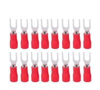 1000 unidades de conectores de terminales de engaste de latón prensados en frío tipo U SV1.25-3, terminales de cable aislados para ingeniería eléctrica, codificados por colores