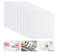 1000 unidades de puntos adhesivos de doble cara, transparentes, pasta adhesiva extraíble, impermeable, redonda, cinta acrílica adhesiva para manualidades, decoración, suministros de oficina, 6 mm