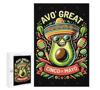 1000 unids rompecabezas para adolescentes Avocado Great Cinco Mayo Puzzles para adultos Juegos Relajantes Conjunto de patrones Interacción Padre-Hijo 1000 unids