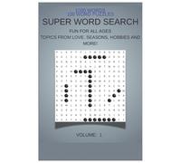 1000 WORDS! 100 Word Search Puzzles: word search, one word word search, word search nostalgic