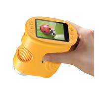 1000 x microscopio portátil para niños, lupa: microscopio digital para 2.0" IPS pulgadas y 8 luces LED - regalo para niña de 4 a 12 años - Mini magnifying Glass - Kids Toy