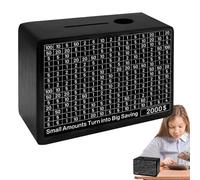 10000 de Ahorro de Madera de Pino de 19 x 5,7 x 14 cm, Organizador de Dinero para Banco de Dinero, Organizador de Billetes de Madera para cumpleaños, Vacaciones, Objetivos financieros