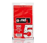 10000 filtros de 6mm para tabaco de liar | 50 bolsas con 200 unidades de boquillas de tabaco - MD5