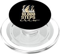 10000 Pasos Tripulación Senderismo Caminar 10000 Pasos PopSockets PopGrip para MagSafe