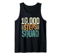 10000 Steps Squad Senderismo Caminar Paso 10000 Pasos Camiseta sin Mangas