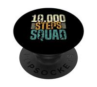 10000 Steps Squad Senderismo Caminar Paso 10000 Pasos PopSockets PopGrip Adhesivo