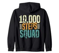 10000 Steps Squad Senderismo Caminar Paso 10000 Pasos Sudadera con Capucha