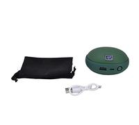 10000mAh 2 en 1 Mini Calentador de Manos USB Recargable eléctrico práctico Calentador Herramientas de calefacción de Invierno Banco de energía portátil para Actividades al Aire (Green)