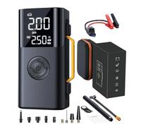 10000mAh, Car Battery Jumper, Rechargeable Jump Starter, Portable Tire Inflator Gear, Digital Display Pump Tool, Road Trip Camping Vessel, Travel Cars Motorcycles Supply For Work Projects
