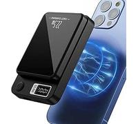 10000mAh Power Bank Inalámbrica Magnético PD 20W USB-A 22.5W Carga Rápida Bateria Externa mag-Safe Cargador Portátil con Pantalla LED para iPhone 12/13/14 Plus/Mini/Pro/Pro MAX