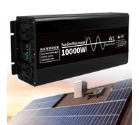 10000W Voltage Converter 12V /24V/48V DC to 110V/220V AC Converter for Home, RV, Truck, Off-Grid Solar Power Inverter with AC Hardwire Port,48V