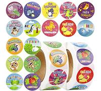 1000pcs 2.5cm Pegatinas Infantiles de Recompensa Español para Profesor Niños Maestros Stickers Motivadoras