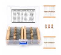 1000PCS 25 Valores 1/4W Resistencias Electronica de Película de Carbono Kit, 1 Ohmio a 1M Ohmio 1/4 W Resistencia Carbon Film 5% Tolerancia 1/4Vatio Resistor Set