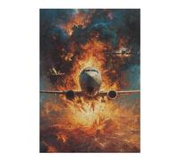 1000pcs(38x26cm) Rompecabezas para Adolescentes Airplane Explosion Drama Rompecabezas para Adultos Juegos Familiares Desafío Difícil Oferta como Regalos para Toda La Familia 1000pcs(38x26cm)