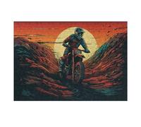 1000pcs(38x26cm) Rompecabezas para Adolescentes Bikers on Dirt Track Rompecabezas para Adultos Juegos Divertidos Desafío Difícil Juego Desafiante Regalos 1000pcs(38x26cm)