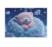 1000pcs(38x26cm) Rompecabezas para Adolescentes Cute Pink Teddy Bear Rompecabezas para Adultos Juegos Relajantes Análisis Y Lógica Cumpleaños Y Navidad 1000pcs(38x26cm)