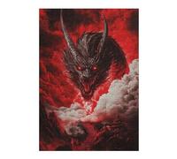 1000pcs(38x26cm) Rompecabezas para Adolescentes Dragon'S Fiery Ascension Rompecabezas para Adultos Juego Práctico Corte De Precisión para Cumpleaños, Navidad 1000pcs(38x26cm)