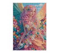 1000pcs(38x26cm) Rompecabezas para Adolescentes Fantasy Angel with Flower Dress Rompecabezas para Adultos Juegos Familiares Corte De Precisión Reducción del Estrés Regalos 1000pcs(38x26cm)