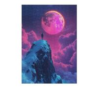1000pcs(38x26cm) Rompecabezas para Adolescentes Fantasy Lone Figure on Mountaintop Rompecabezas para Adultos Juegos Relajantes Análisis Y Lógica Cumpleaños Y Navidad 1000pcs(38x26cm)