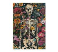 1000pcs(38x26cm) Rompecabezas para Adolescentes Floral Skeleton Art Print Rompecabezas para Adultos Juguetes Antiestrés Regalos para Mujeres Cumpleaños 1000pcs(38x26cm)