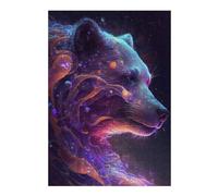 1000pcs(38x26cm) Rompecabezas para Adolescentes Galaxy Bear Animal Rompecabezas para Adultos Juegos Relajantes Análisis Y Lógica Cumpleaños Y Navidad 1000pcs(38x26cm)