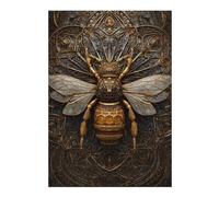 1000pcs(38x26cm) Rompecabezas para Adolescentes Golden Bee Artwork Rompecabezas para Adultos Juego Familiar Análisis Y Lógica Juego Desafiante Regalos