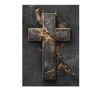 1000pcs(38x26cm) Rompecabezas para Adolescentes Golden Cross Wall Art Decor-1 Rompecabezas para Adultos Juego De Ingenio Análisis Y Lógica Regalos De Cumpleaños Y Únicos 1000pcs(38x26cm)