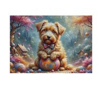 1000pcs(38x26cm) Rompecabezas para Adolescentes Magical Forest with Cute Dog Rompecabezas para Adultos Juegos Relajantes Análisis Y Lógica Cumpleaños Y Navidad 1000pcs(38x26cm)