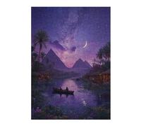 1000pcs(38x26cm) Rompecabezas para Adolescentes Pyramids Under The Stars Rompecabezas para Adultos Juego Práctico Corte De Precisión para Cumpleaños, Navidad 1000pcs(38x26cm)