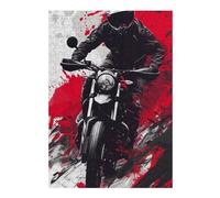 1000pcs(38x26cm) Rompecabezas para Adolescentes Ride Like The Wind Motorcycle Speed Rompecabezas para Adultos Juegos Relajantes Mejora La Memoria Cumpleaños 1000pcs(38x26cm)