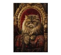 1000pcs(38x26cm) Rompecabezas para Adolescentes Royal Persian Cat Throne-11 Rompecabezas para Adultos Juguetes DIY Arte De Pared Cumpleaños Y Navidad 1000pcs(38x26cm)