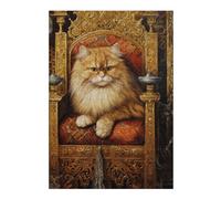 1000pcs(38x26cm) Rompecabezas para Adolescentes Royal Persian Cat Throne-14 Rompecabezas para Adultos Juego Familiar Análisis Y Lógica Juego Desafiante Regalos