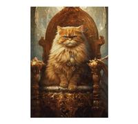 1000pcs(38x26cm) Rompecabezas para Adolescentes Royal Persian Cat Throne-2 Rompecabezas para Adultos Juegos Familiares Corte De Precisión Reducción del Estrés Regalos 1000pcs(38x26cm)